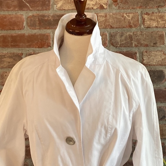 Giacca large white peacoat with silver buttons - Picture 2 of 12